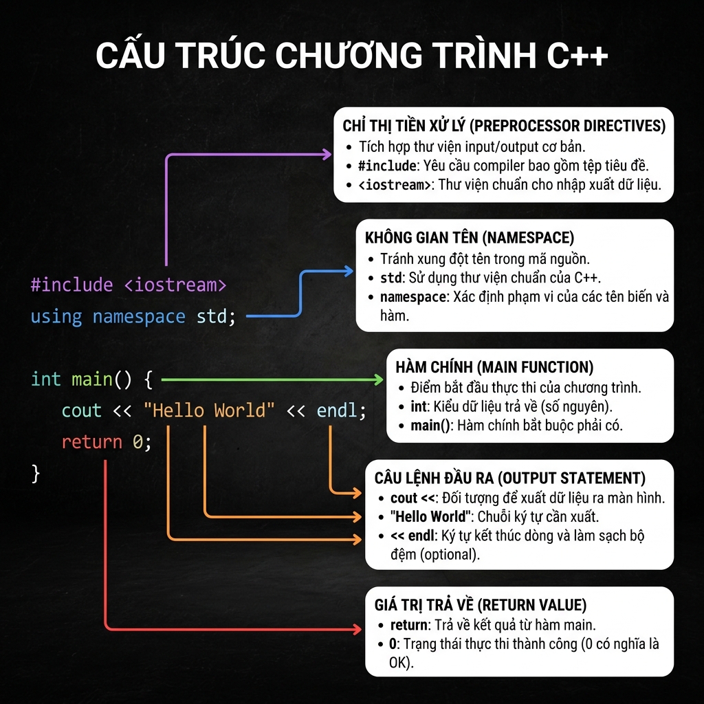 Cấu trúc chương trình C++