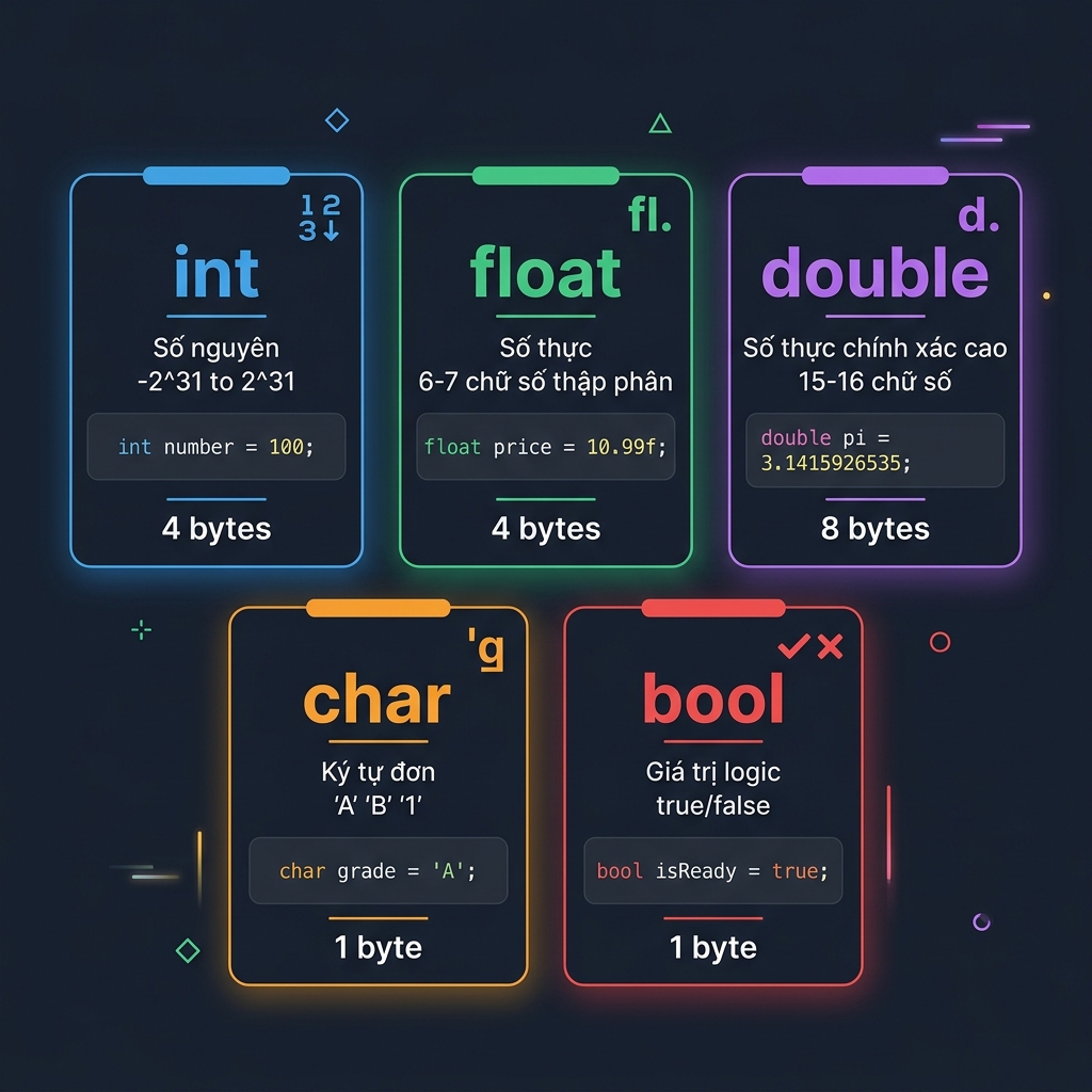 Các kiểu dữ liệu trong C++